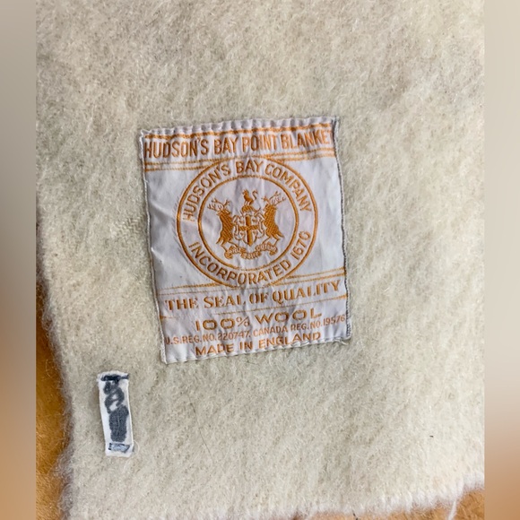 Vintage Wool Hudson Bay Four Points Blanket 88”x68” - Picture 5 of 11